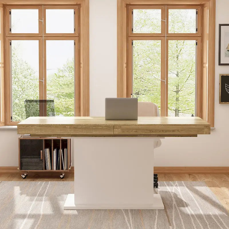 Table extensible 78,7 W – Table de salle à manger – Table de réunion – Poste de travail