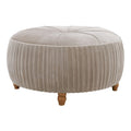 Pouf rond en velours