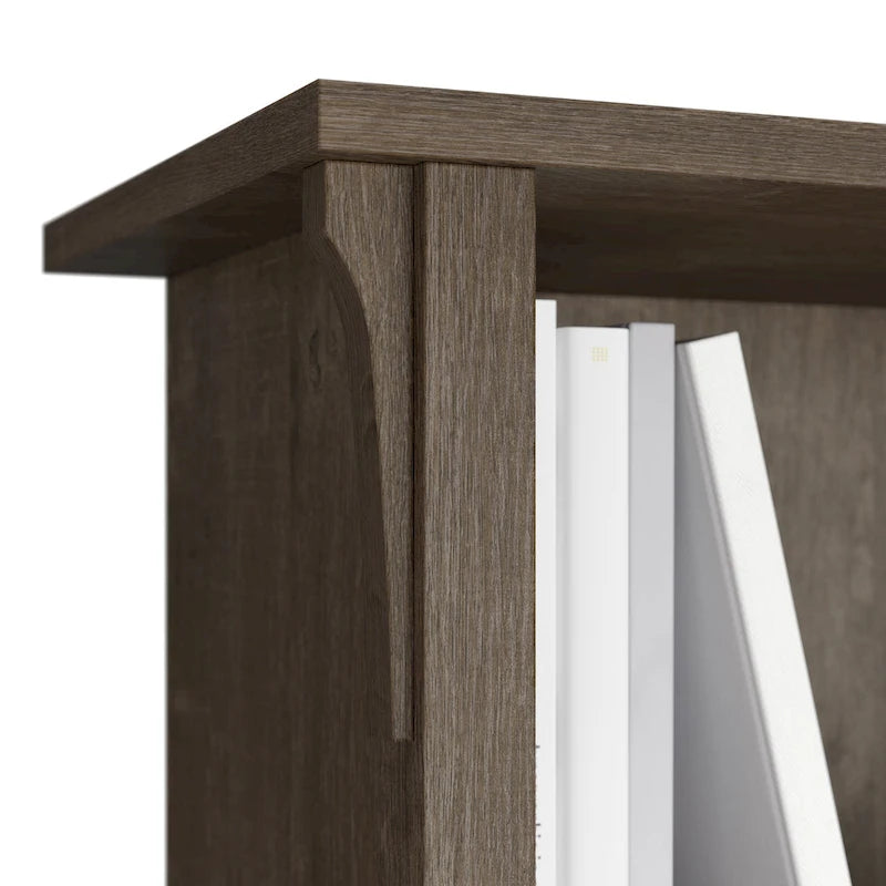 Bureau en L de 60 W avec meuble de rangement supérieur