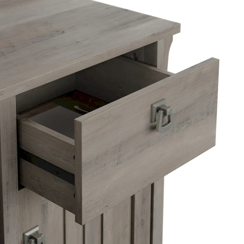 Bureau en L de 60 W avec meuble de rangement supérieur