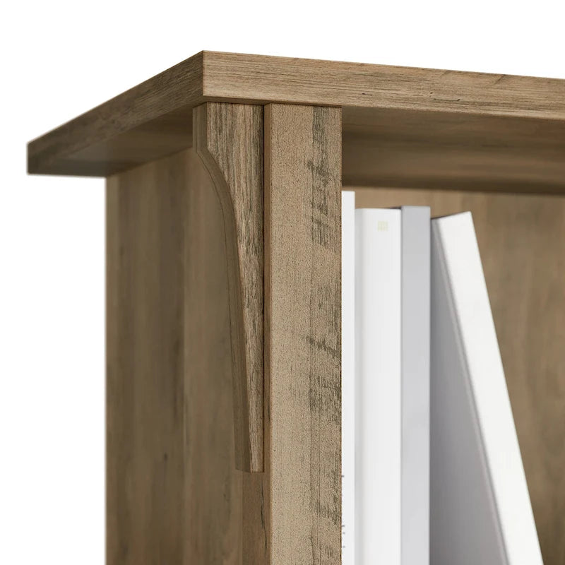 Bureau en L de 60 W avec meuble de rangement supérieur