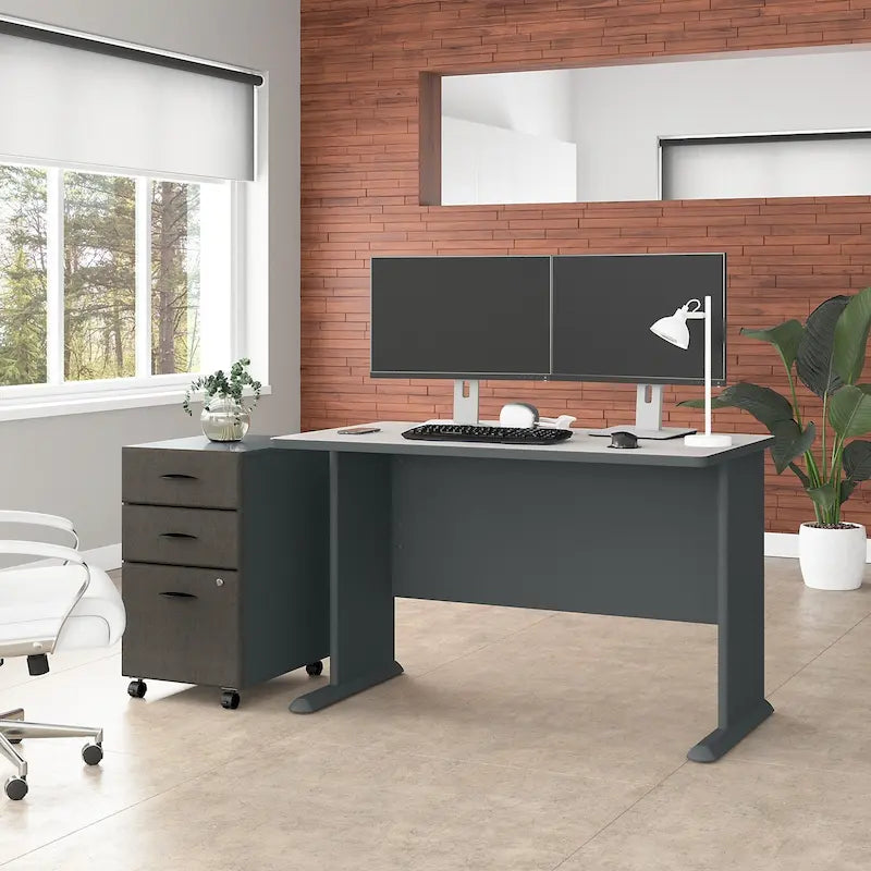 Bureau Série A 48W avec classeur mobile