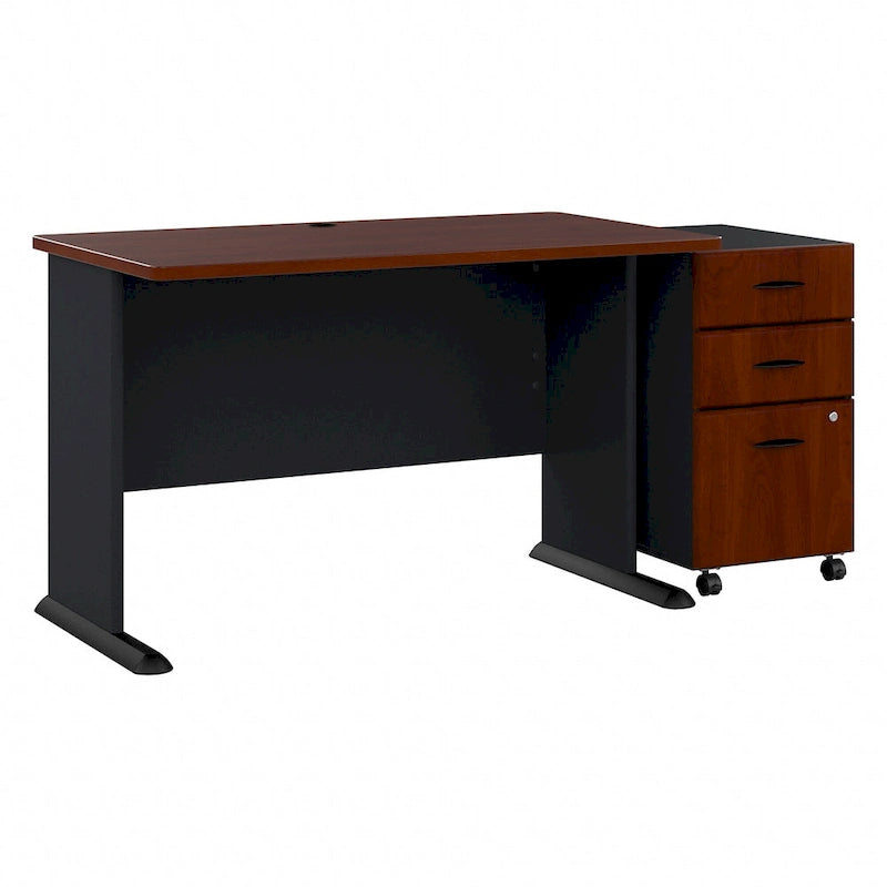 Bureau Série A 48W avec classeur mobile