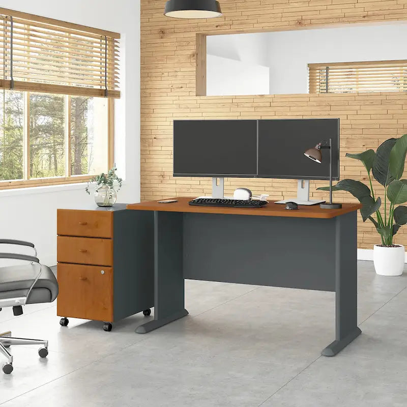 Bureau Série A 48W avec classeur mobile