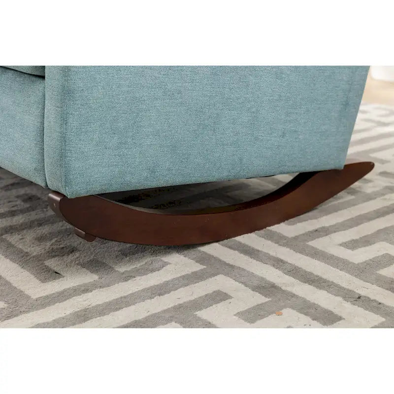 Fauteuil à bascule rembourré, fauteuil à bascule de style moderne du milieu du siècle avec grand dossier, pour salon