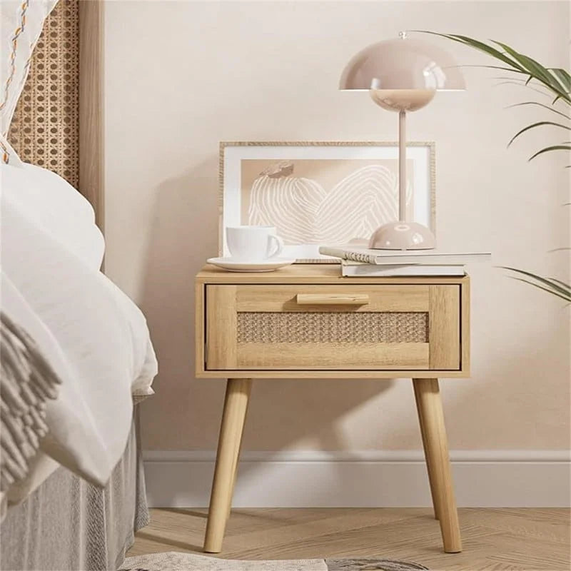 Tables de chevet en bois pour chambres à coucher - 11,81P x 15,35L x 19,69H
