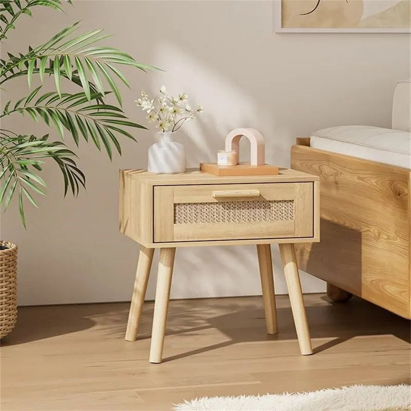 Tables de chevet en bois pour chambres à coucher - 11,81P x 15,35L x 19,69H