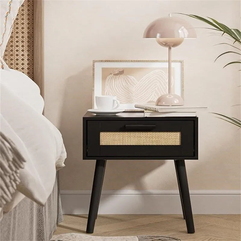 Tables de chevet en bois pour chambres à coucher - 11,81P x 15,35L x 19,69H