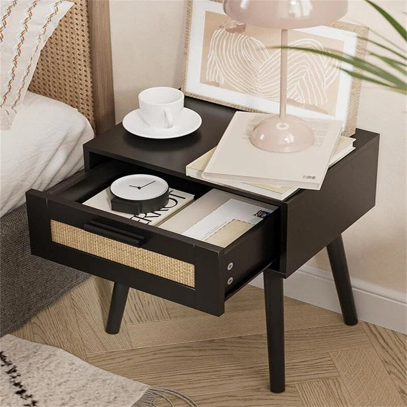 Tables de chevet en bois pour chambres à coucher - 11,81P x 15,35L x 19,69H