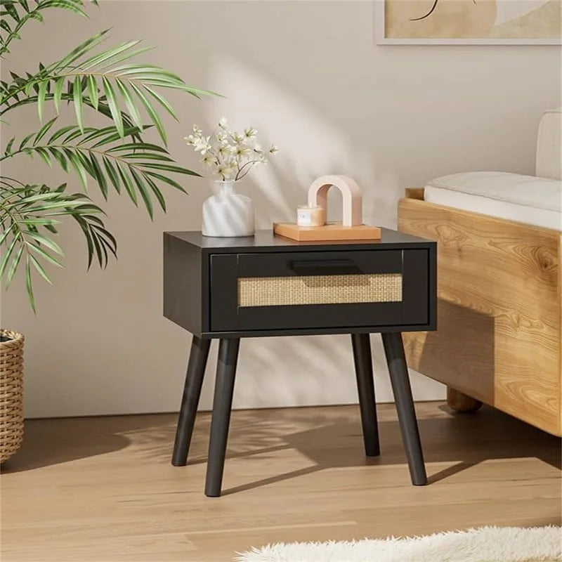 Tables de chevet en bois pour chambres à coucher - 11,81P x 15,35L x 19,69H