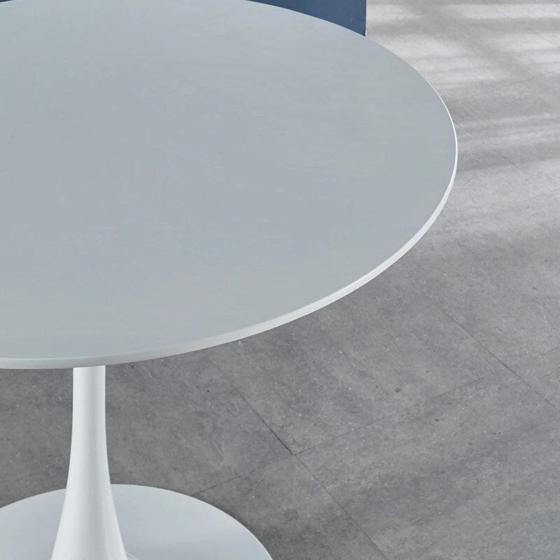 42.1 Table de salle à manger Tulipe avec plateau rond et pied, pour 4-6 personnes