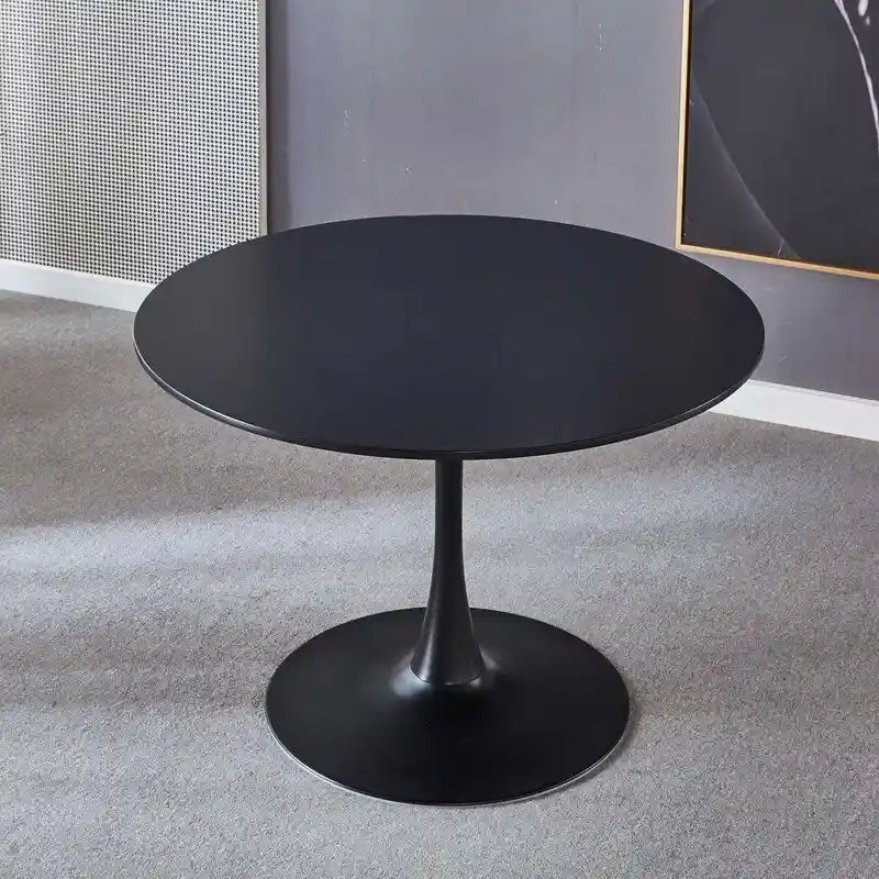 42.1 Table de salle à manger Tulipe avec plateau rond et pied, pour 4-6 personnes