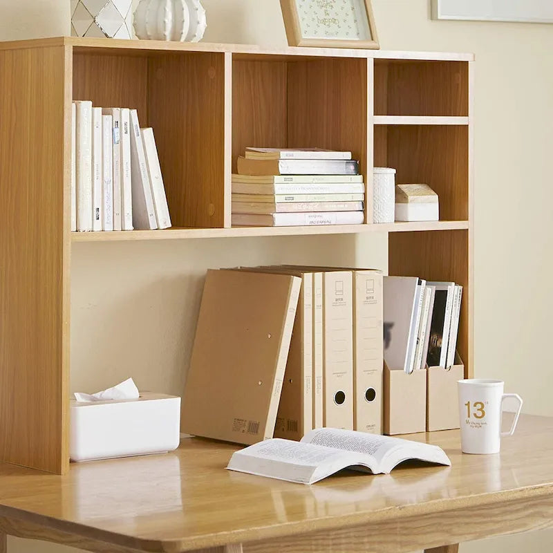 Hêtre (bois naturel) Le Cube - Étagère de bureau