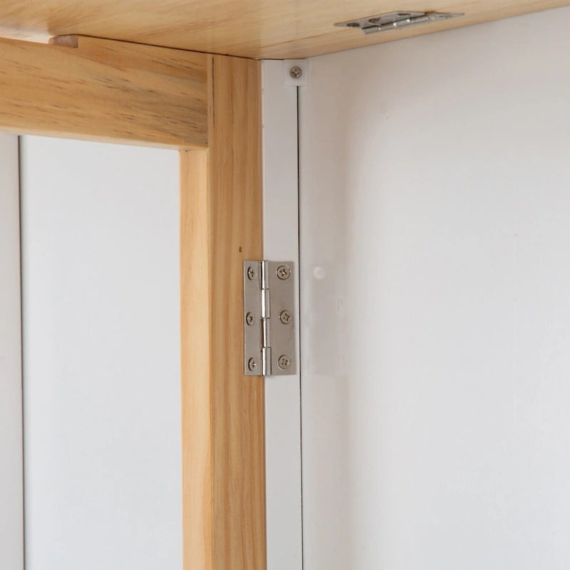 Îlot de cuisine mobile et chariot de cuisine, avec plateau extensible en bois d'hévéa et 3 tiroirs - 53,93(L) x 17(l) x 36,22(H)
