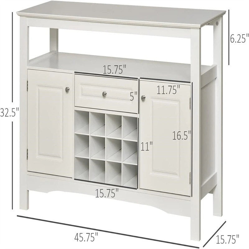 Meuble de bar à café - 15,75P x 45,75L x 32,5H