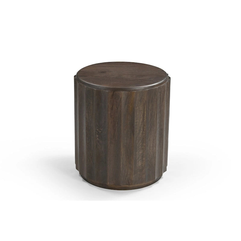Table d'appoint ronde en bois massif