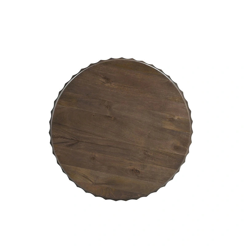 Table d'appoint ronde en bois massif